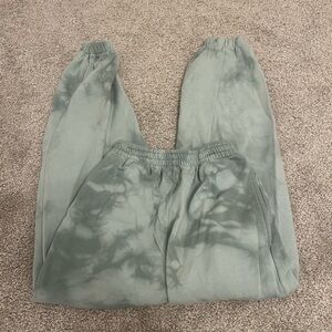 Topshop Green Tie-Dye Pants